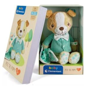 Clementoni Baby plüss kutyus szundikendővel – díszdobozban