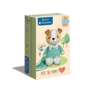 Clementoni Baby plüss kutyus szundikendővel – díszdobozban